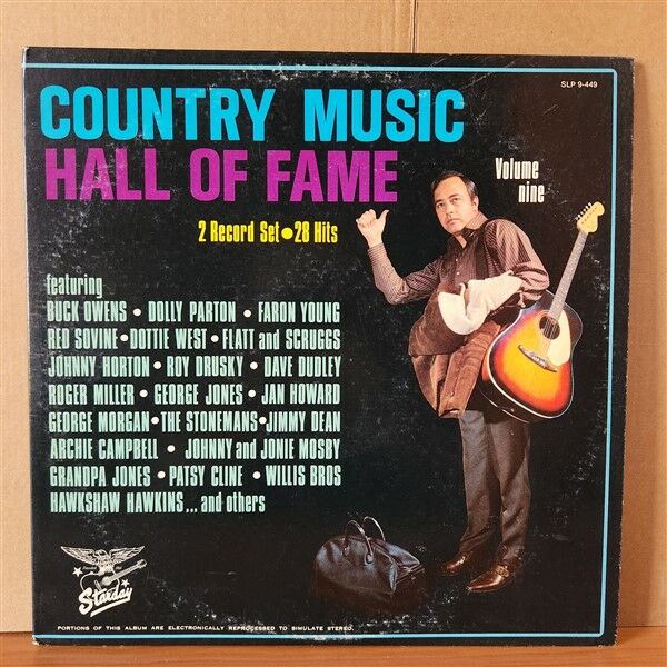 COUNTRY MUSIC HALL OF FAME VOLUME NINE / BUCK OWENS, DOLLY PARTON, PATSY CLINE, ROGER MILLER, DAVE DUDLEY (1969) - 2LP 2.EL PLAK