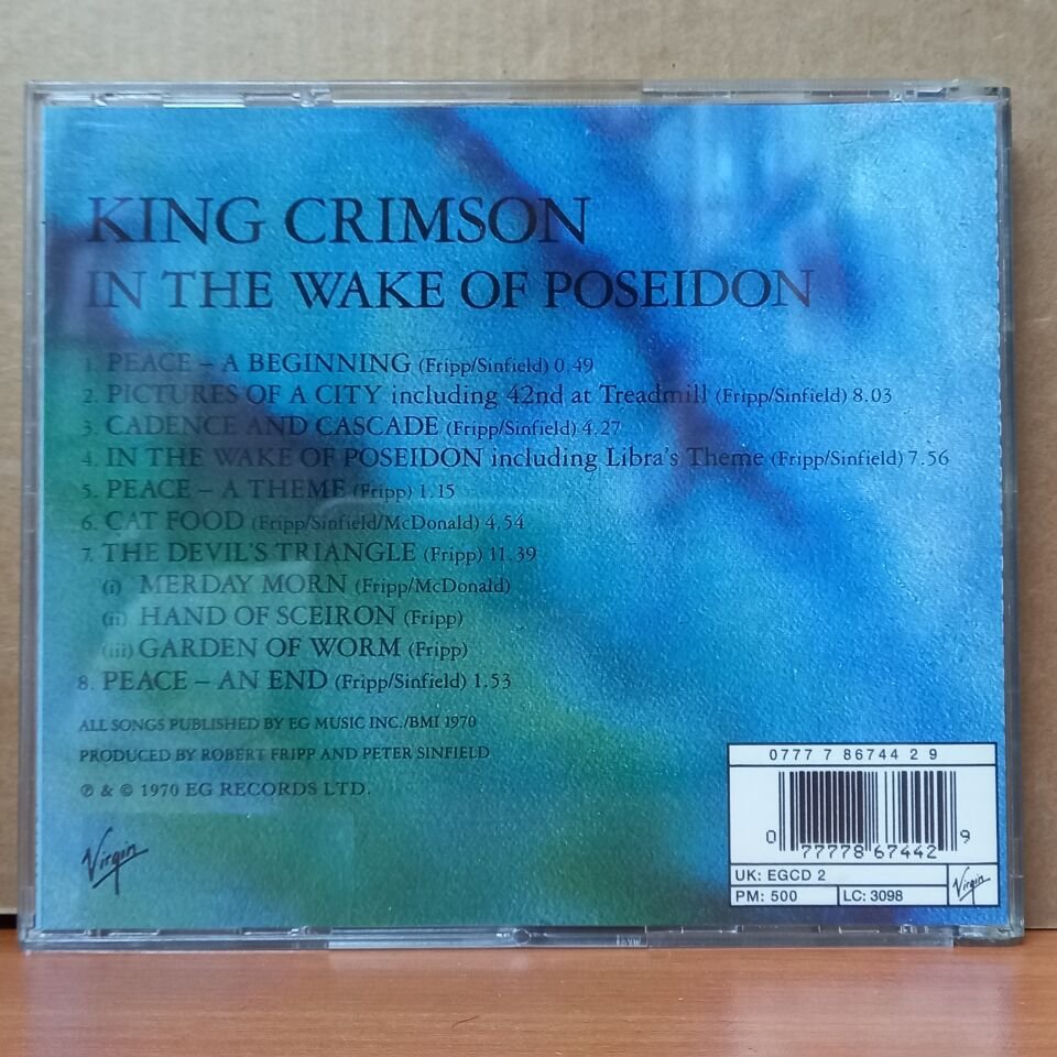 KING CRIMSON – IN THE WAKE OF POSEIDON (1970) - CD 1989 REISSUE 2.EL