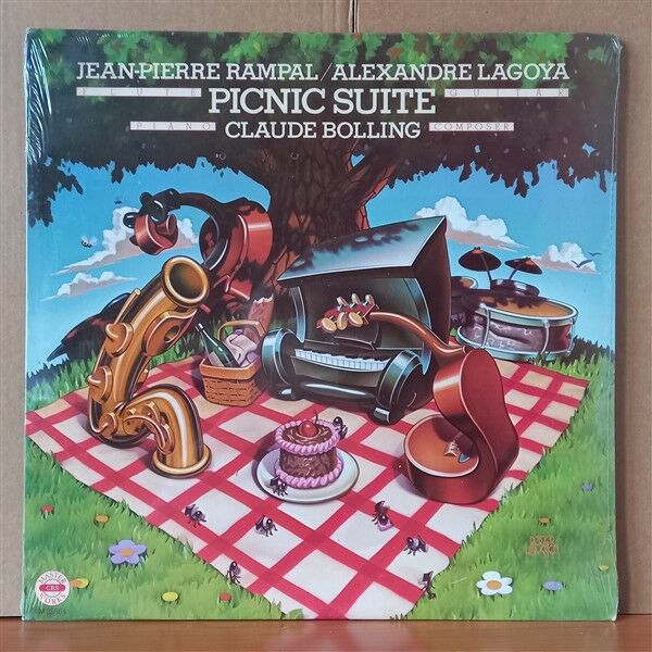 JEAN-PIERRE RAMPAL / ALEXANDRE LAGOYA / CLAUDE BOLLING – PICNIC SUITE (1980) - LP DÖNEM BASKISI SIFIR PLAK