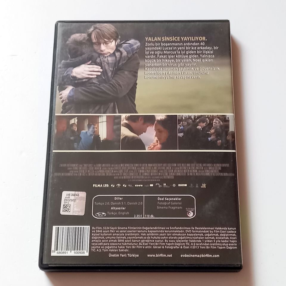 ONUR SAVAŞI - THE HUNT - MADS MIKKELSEN, YÖN.: THOMAS VINTERBERG - DVD 2.EL
