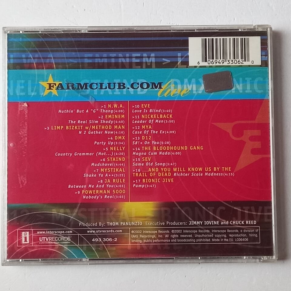 LIVE & UNRELEASED FROM FARMCLUB.COM (2002) - CD 2.EL