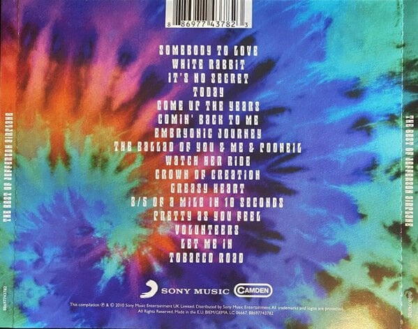 JEFFERSON AIRPLANE – THE BEST OF (2010) - CD JEWEL CASE CASE AMBALAJINDA SIFIR