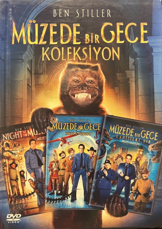 NIGHT AT THE MUSEUM 1-2-3 - MÜZEDE BİR GECE KOLEKSİYON - 3 DVD BOX SET