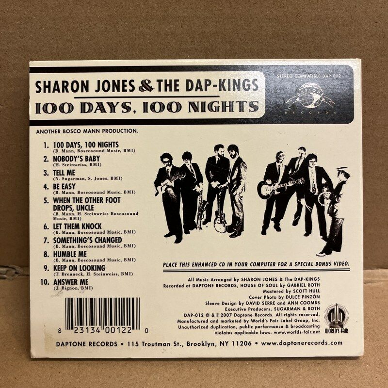 SHARON JONES & THE DAP-KINGS – 100 DAYS, 100 NIGHTS (2007) - DIGIPAK CD 2.EL