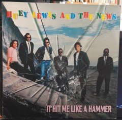 HUEY LEWIS AND THE NEWS - IT HIT ME LIKE A HAMMER (1991) - 12'' MAXI SINGLE VINYL PLAK 2.EL