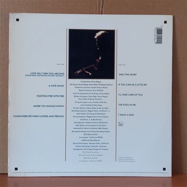 KENNY ROGERS – LOVE WILL TURN YOU AROUND (1982) - LP 2.EL PLAK