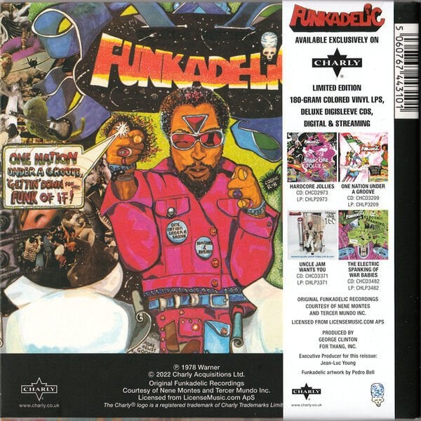 FUNKADELIC – ONE NATION UNDER A GROOVE (1978) - CD REMASTERED 2023 REISSUE GATEFOLD DIGISLEEVE AMBALAJINDA SIFIR