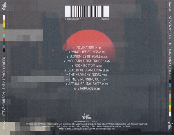 STEVEN WILSON – THE HARMONY CODEX (2023) - CD JEWEL CASE AMBALAJINDA SIFIR