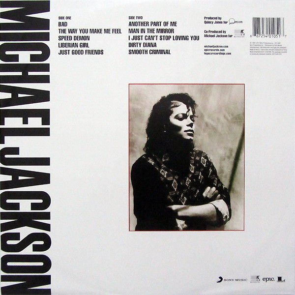 MICHAEL JACKSON - BAD (1987) - LP 2012 25th ANNIVERSARY PICTURE DISC SIFIR PLAK