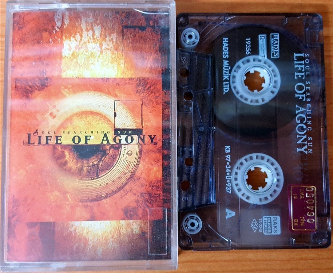 LIFE OF AGONY - SOUL SEARCHING SUN (1997) HADES CASSETTE MADE IN TURKEY ''USED''