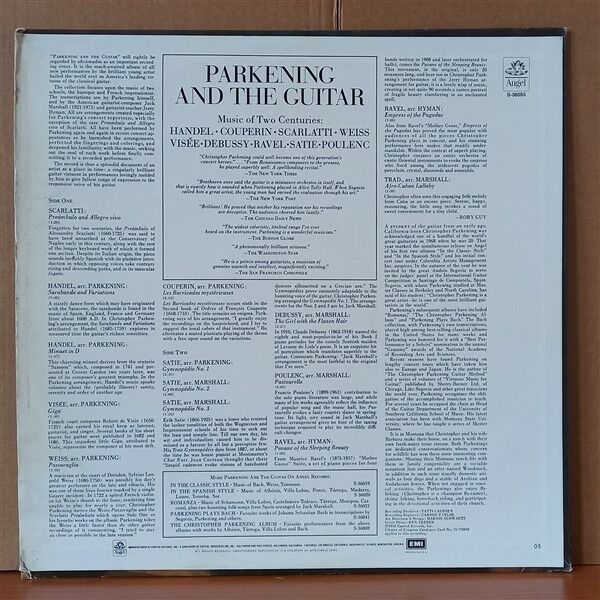 CHRISTOPHER PARKENING – PARKENING AND THE GUITAR (1976) - LP 2. EL PLAK