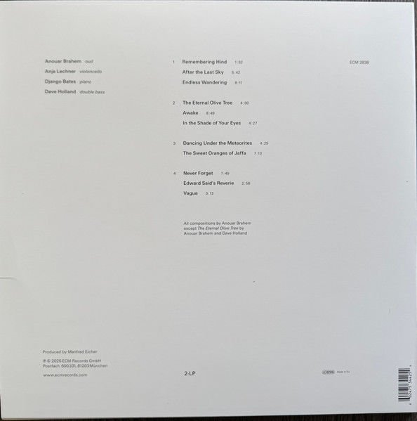 ANOUAR BRAHEM - AFTER THE LAST SKY (2025) - 2LP ECM RECORDS SIFIR PLAK