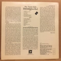 ART TATUM - THE TATUM SOLO MASTERPICES, VOL.I 1986 2.EL PLAK