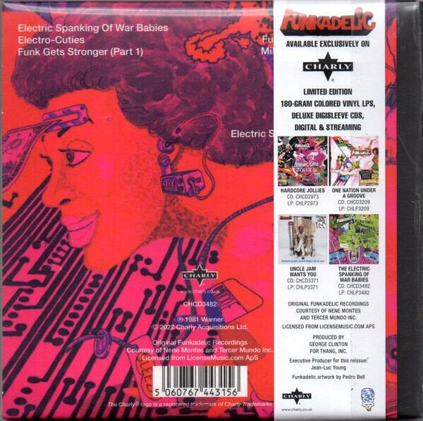 FUNKADELIC – THE ELECTRIC SPANKING OF WAR BABIES (1981) - CD REMASTERED 2022 REISSUE GATEFOLD DIGISLEEVE AMBALAJINDA SIFIR