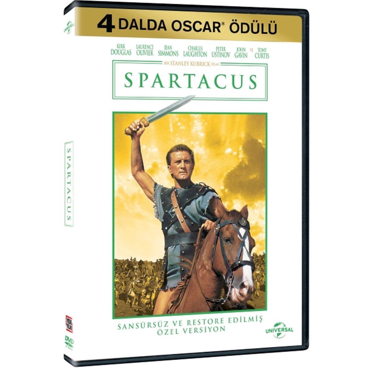 SPARTACUS - KIRK DOUGLAS - STANLEY KUBRICK - DVD AMBALAJINDA SIFIR