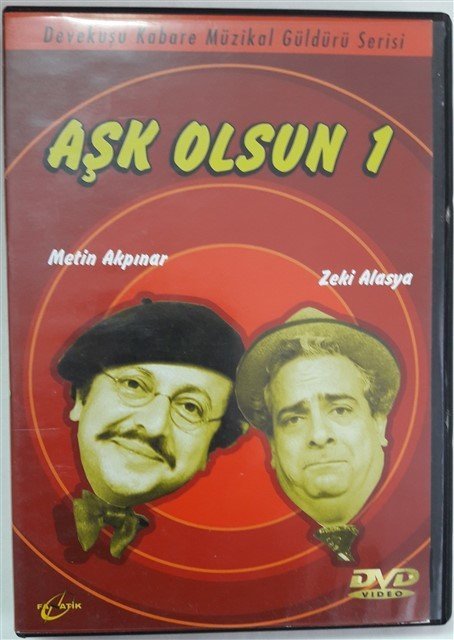 AŞK OLSUN 1 DEVEKUŞU KABARE ZEKİ ALASYA METİN AKPINAR DVD 2.EL