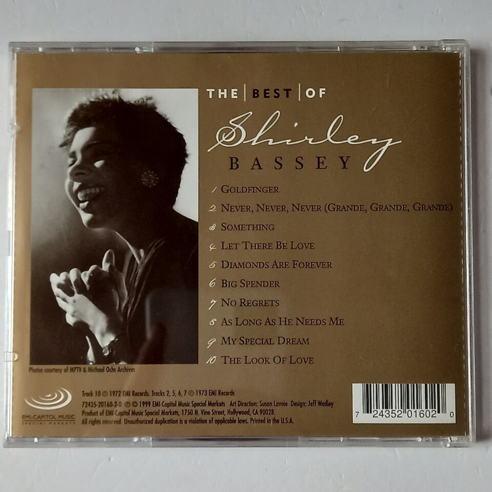 SHIRLEY BASSEY – THE BEST OF SHIRLEY BASSEY (1999) - CD 2.EL