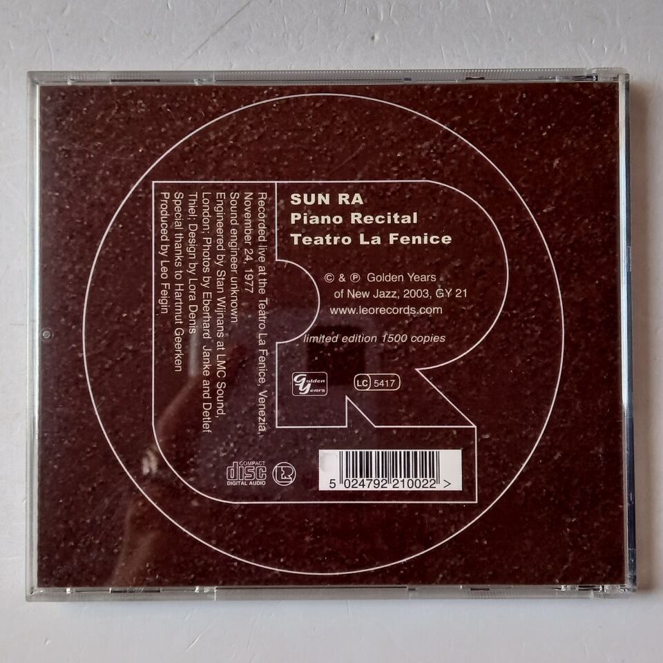 SUN RA – PIANO RECITAL / TEATRO LA FENICE, VENEZIA (2003) - CD 2.EL