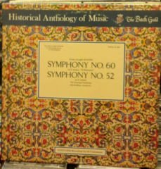 HAYDN SYMPHONES NOS 52 & 60 LP