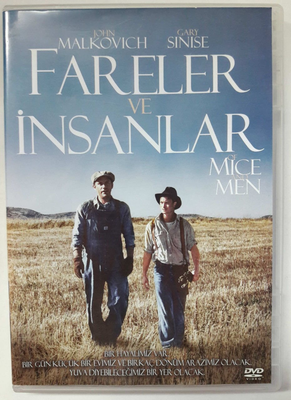 FARELER VE İNSANLAR - OF MICE AND MEN (1992) - JOHN MALKOVICH - DVD 2.EL (JOHN STEINBECK)