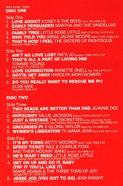 RETURN OF THE FUNK SOUL SISTERS - VARIOUS ARTISTS (2005) - 2LP SOUL FUNK COMPILATION SIFIR PLAK