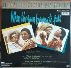 JERMAINE JACKSON & PIA ZADORA - WHEN THE RAIN BEGINS TO FALL (1984) 12'' MAXI SINGLE PLAK 2.EL