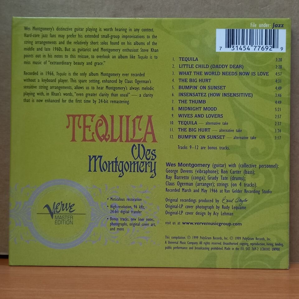 WES MONTGOMERY - TEQUILA (1999) - CD 2.EL