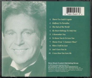 BOBBY VINTON - LOVE SONGS (2002) - CD 2.EL
