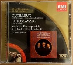 DUTILLEUX (CELLO CONCERTO Tout Un Monde Lointain) LUTOSLAWSKI (CELLO CONCERTO) - ROSTROPOVICH ORCHESTRA DE PARIS - CD 2.EL