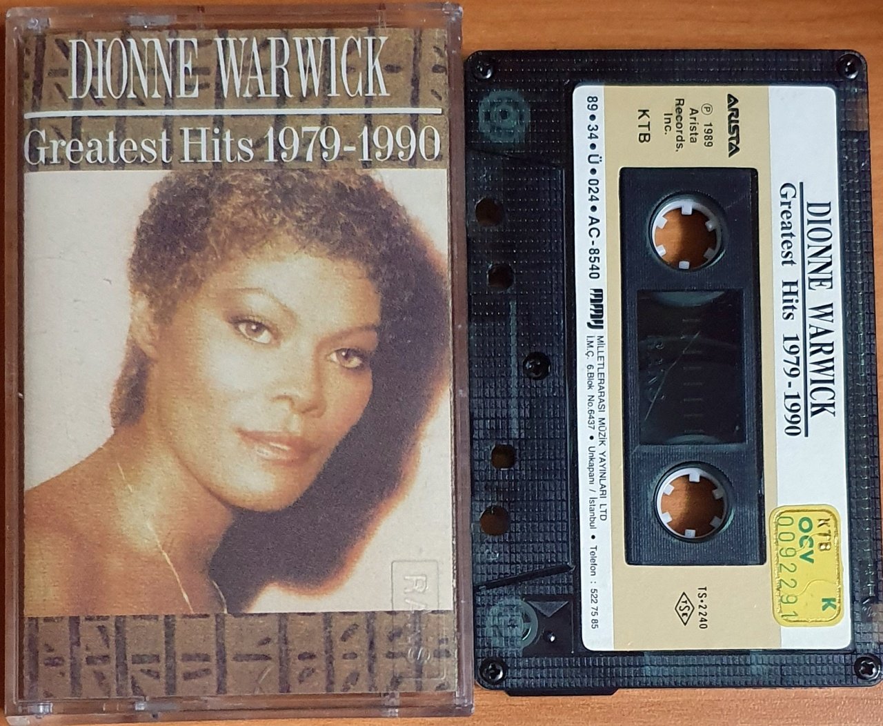 DIONNE WARWICK - GREATEST HITS 1979-1990 (1989) - KASET MMY 2.EL