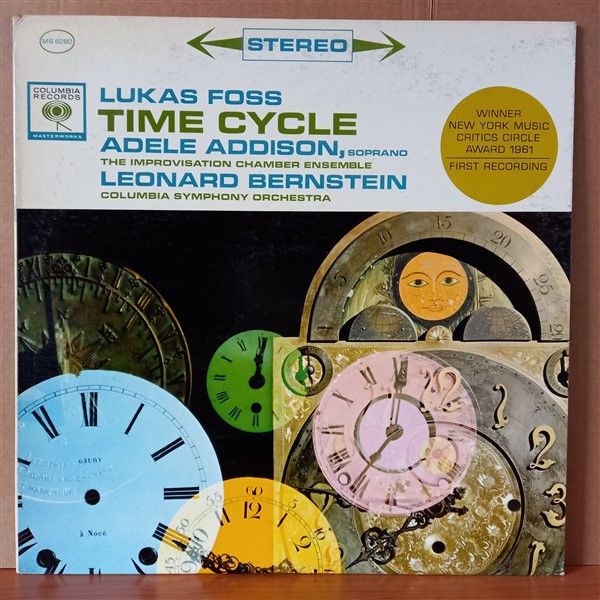 LUKAS FOSS, ADELE ADDISON, LEONARD BERNSTEIN – TIME CYCLE - LP 2.EL PLAK