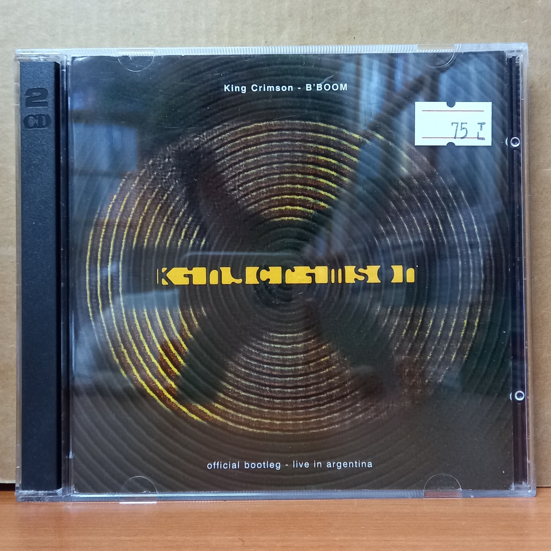 KING CRIMSON – B'BOOM /OFFICIAL BOOTLEG, LIVE IN ARGENTINA (1995) - 2CD 2.EL