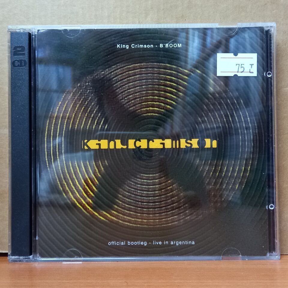 KING CRIMSON – B'BOOM /OFFICIAL BOOTLEG, LIVE IN ARGENTINA (1995) - 2CD 2.EL