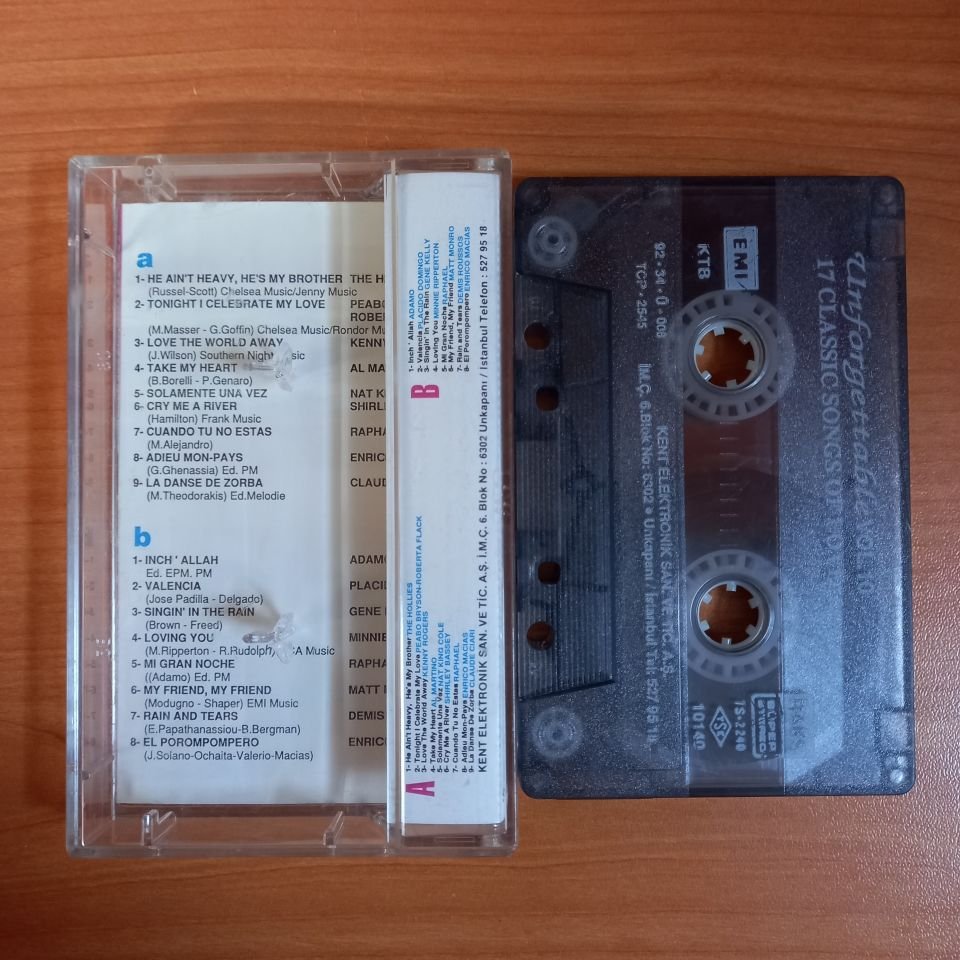 UNFORGETTABLE VOL.10 / 17 CLASSIC SONGS OF LOVE (1992) - KASET 2.EL