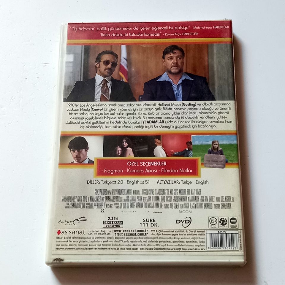 İYİ ADAMLAR - THE NICE GUYS - RUSSELL CROWE, RYAN GOSLING, YÖN.: SHANE BLACK - DVD 2.EL