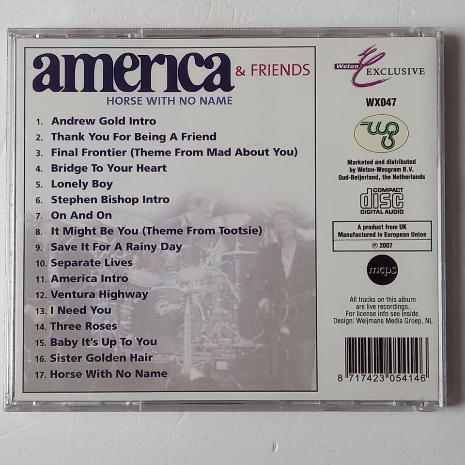 AMERICA & FRIENDS – HORSE WITH NO NAME (2007) - CD 2.EL