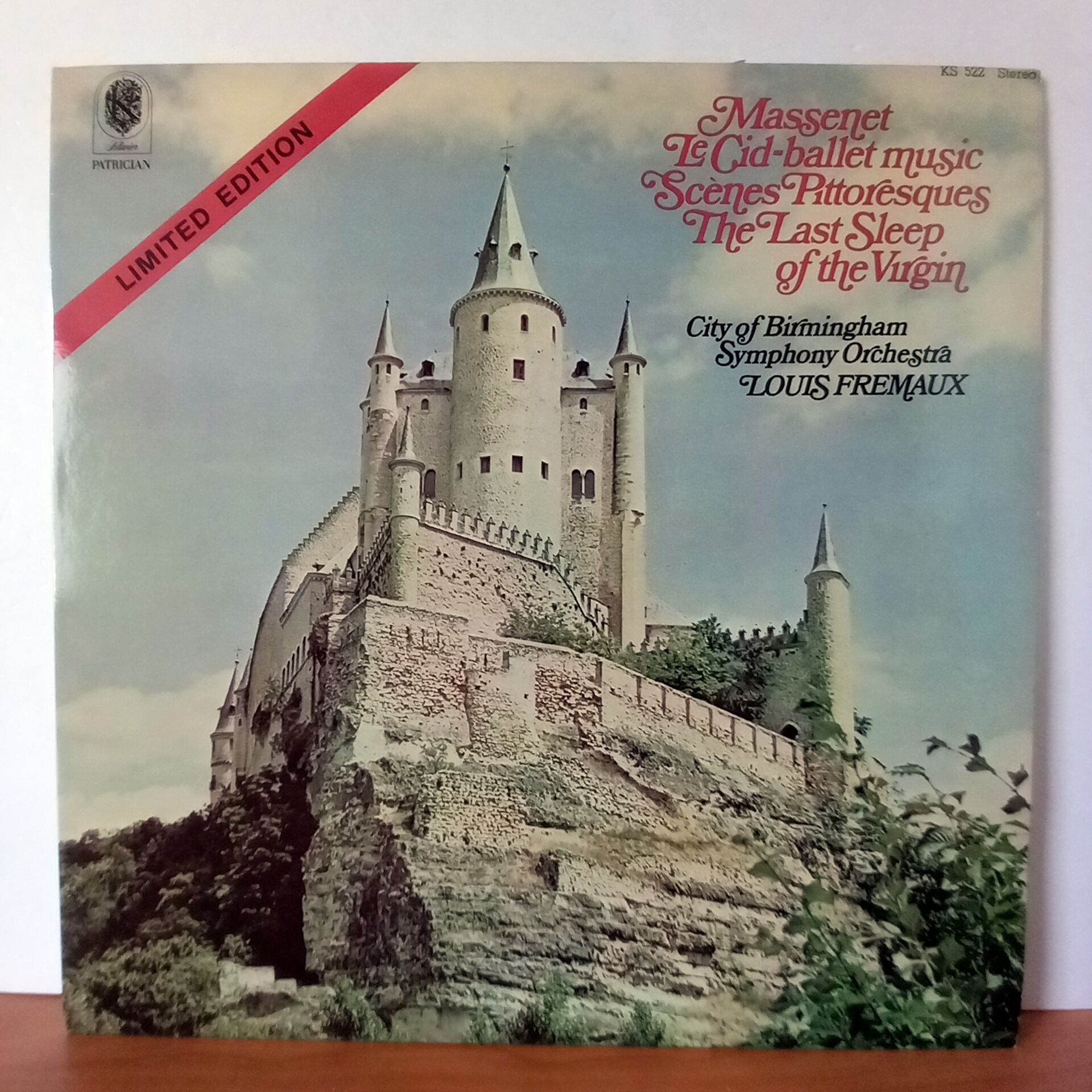 MASSENET: LE CID - BALLET MUSIC / SCENES PITTORESQUES / THE LAST SLEEP OF THE VIRGIN / CITY OF BIRMINGHAM SYMPHONY ORCHESTRA, LOUIS FREMAUX (1973) - LP 2.EL PLAK