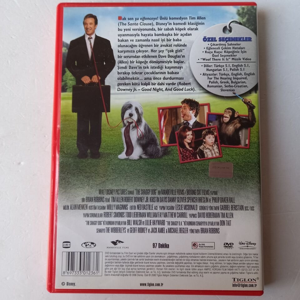 THE SHAGGY DOG / BAK ŞU KÖPEĞE - TIM ALLEN, ROBERT DOWNEY JR. - DVD 2.EL