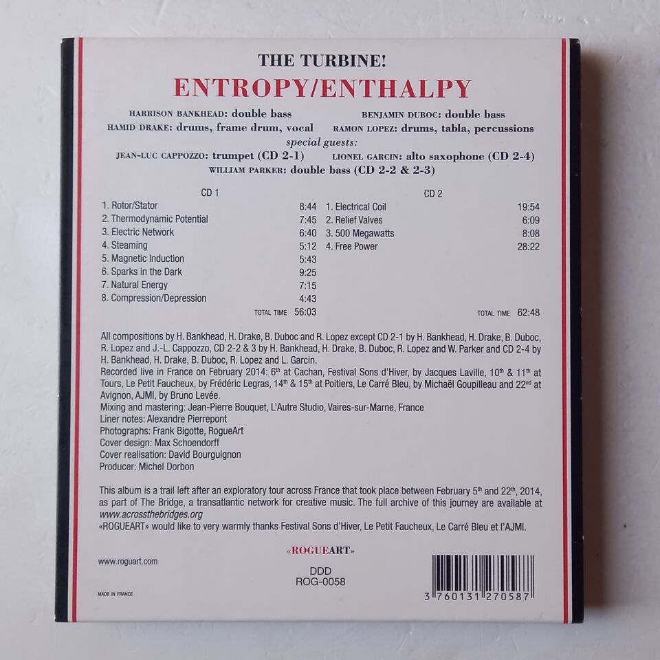 THE TURBINE! – ENTROPY/ENTHALPY (2015) - 2CD DIGIPAK 2.EL