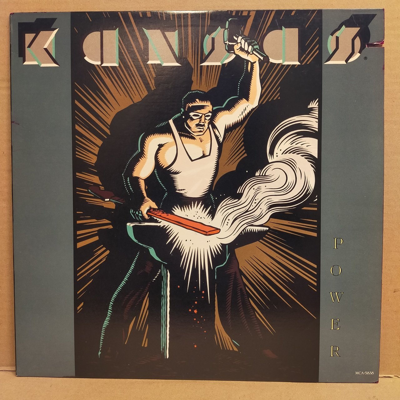 KANSAS - POWER (1986) - LP CUT OUT SIFIR GİBİ 2.EL PLAK