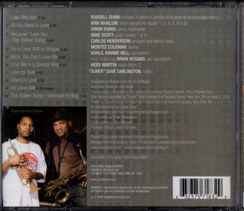 RUSSELL GUNN ‎– LOVE STORIES (2008) - CD 2.EL