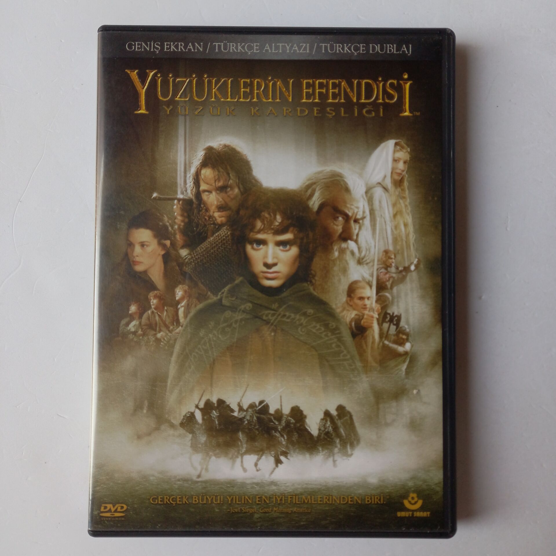 YÜZÜKLERİN EFENDİSİ YÜZÜK KARDEŞLİĞİ - THE LORD OF THE RINGS FELLOWSHIP OF THE RING - 2DVD - 2.EL