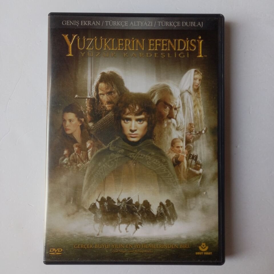 YÜZÜKLERİN EFENDİSİ YÜZÜK KARDEŞLİĞİ - THE LORD OF THE RINGS FELLOWSHIP OF THE RING - 2DVD - 2.EL