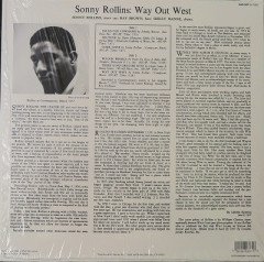 SONNY ROLLINS - WAY OUT WEST (1957) - LP 1988 RM 2009 EDITION SIFIR PLAK