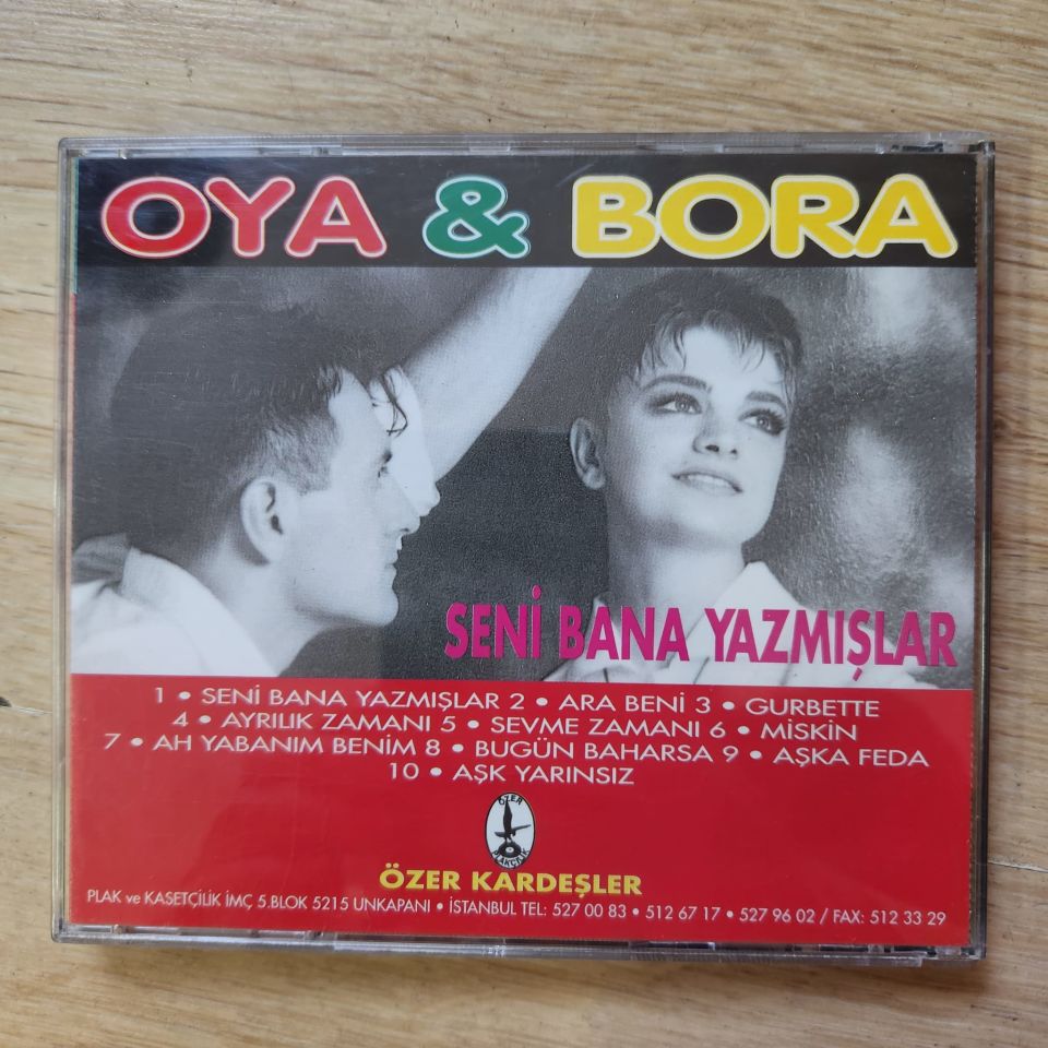 OYA & BORA - SENİ BANA YAZMIŞLAR (1992) - CD ÖZER KARDEŞLER 2.EL