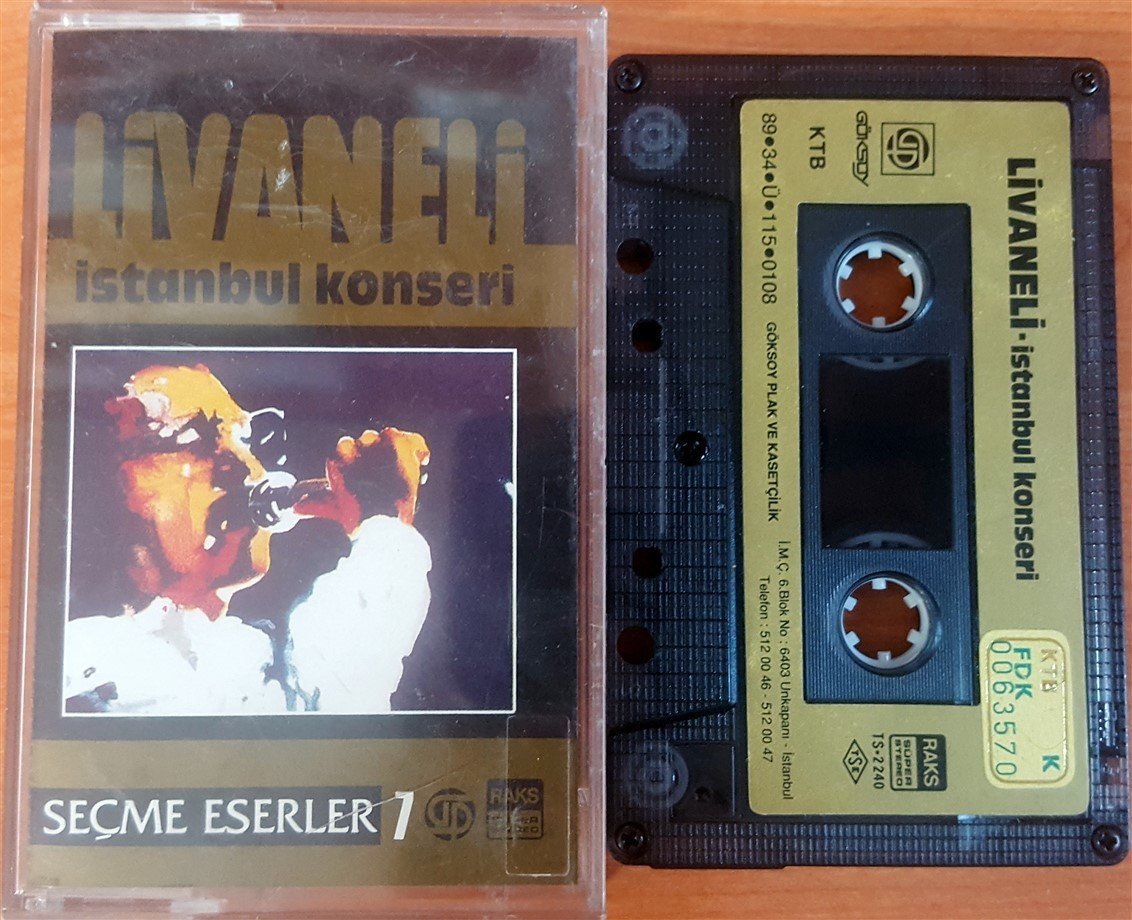 ZÜLFÜ LİVANELİ - SEÇME ESERLER 7 / İSTANBUL KONSERİ KASET 2.EL