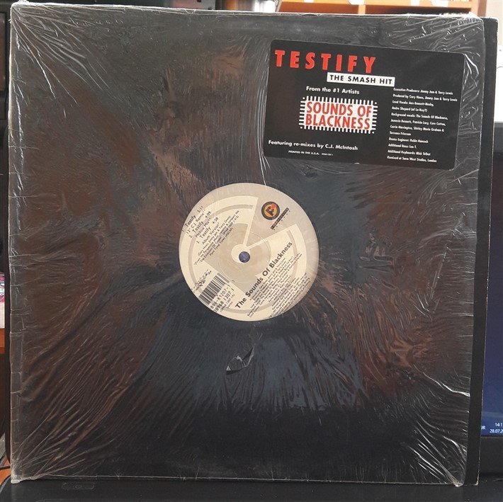 THE SOUND OF BLACKNESS - TESTIFY (1991) - 12'' MAXI SINGLE VINYL PLAK 2.EL