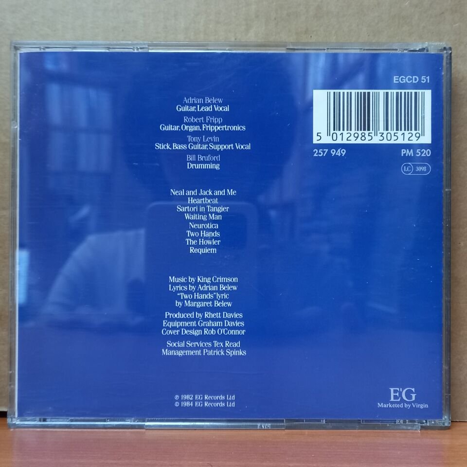 KING CRIMSON – BEAT (1982) - CD 1984 REISSUE 2.EL
