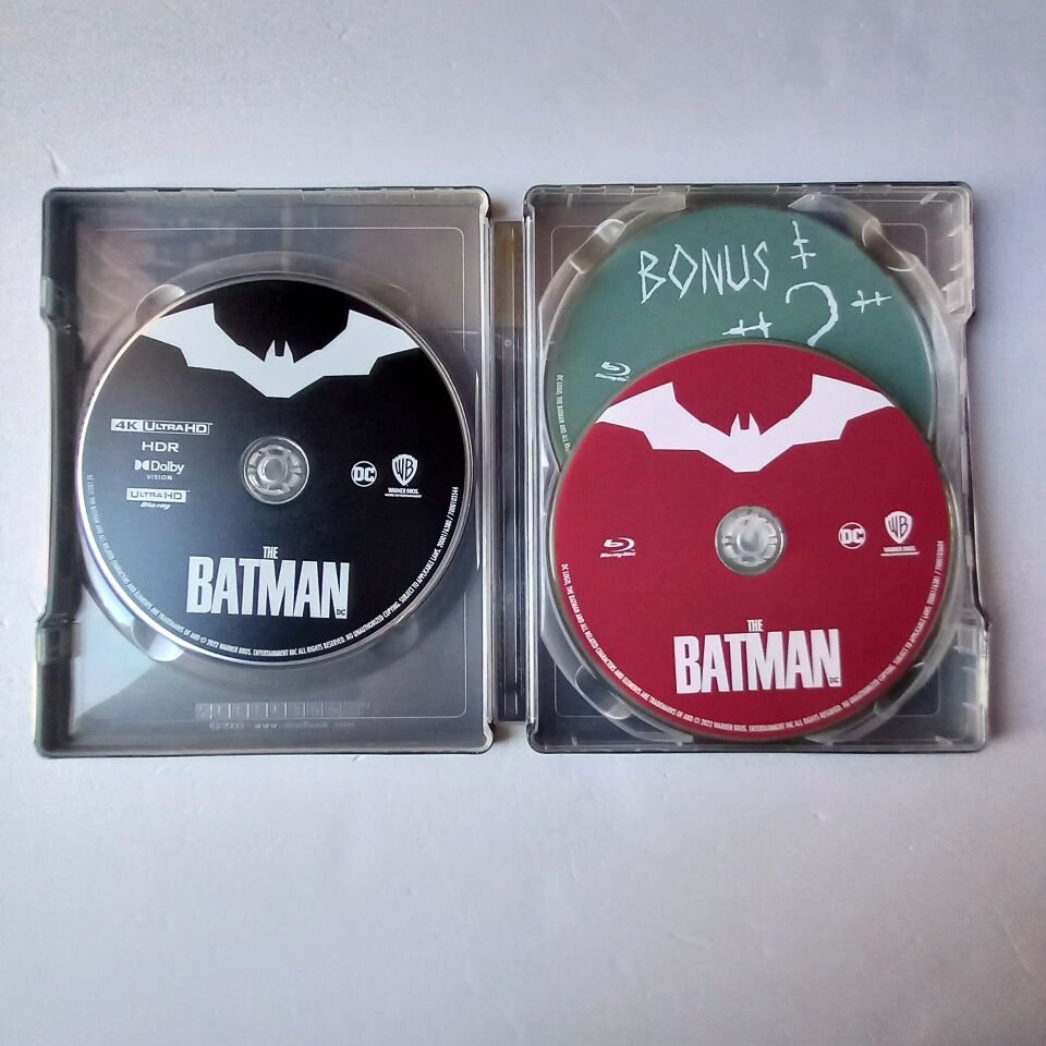 THE BATMAN - ROBERT PATTINSON, ZOE KRAVITZ, COLIN FARRELL - YÖN.: MATT REEVES - 3BLU-RAY 4K STEELBOOK METAL KUTU 2.EL TÜRKÇE ALTYAZI YOKTUR