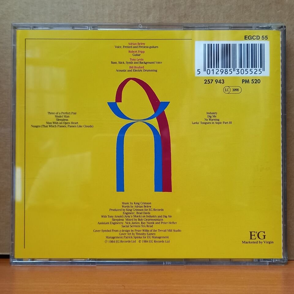 KING CRIMSON – THREE OF A PERFECT PAIR (1984) - CD 2.EL
